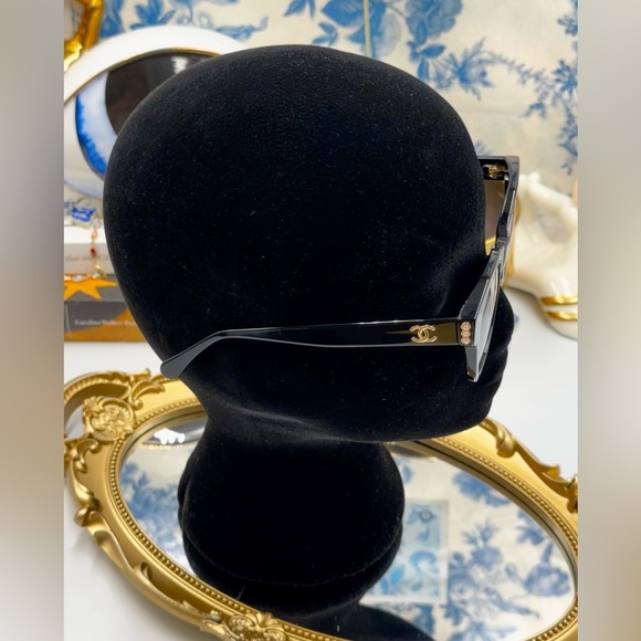 🆕 CHANEL 🧿 NWOT  Square Acetate Polarized Pearl CC Square Sunglasses, 5482-H - Picture 14 of 16